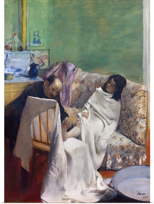 The Pedicure, 1873, Pastel by French Impressionist Edgar Degas