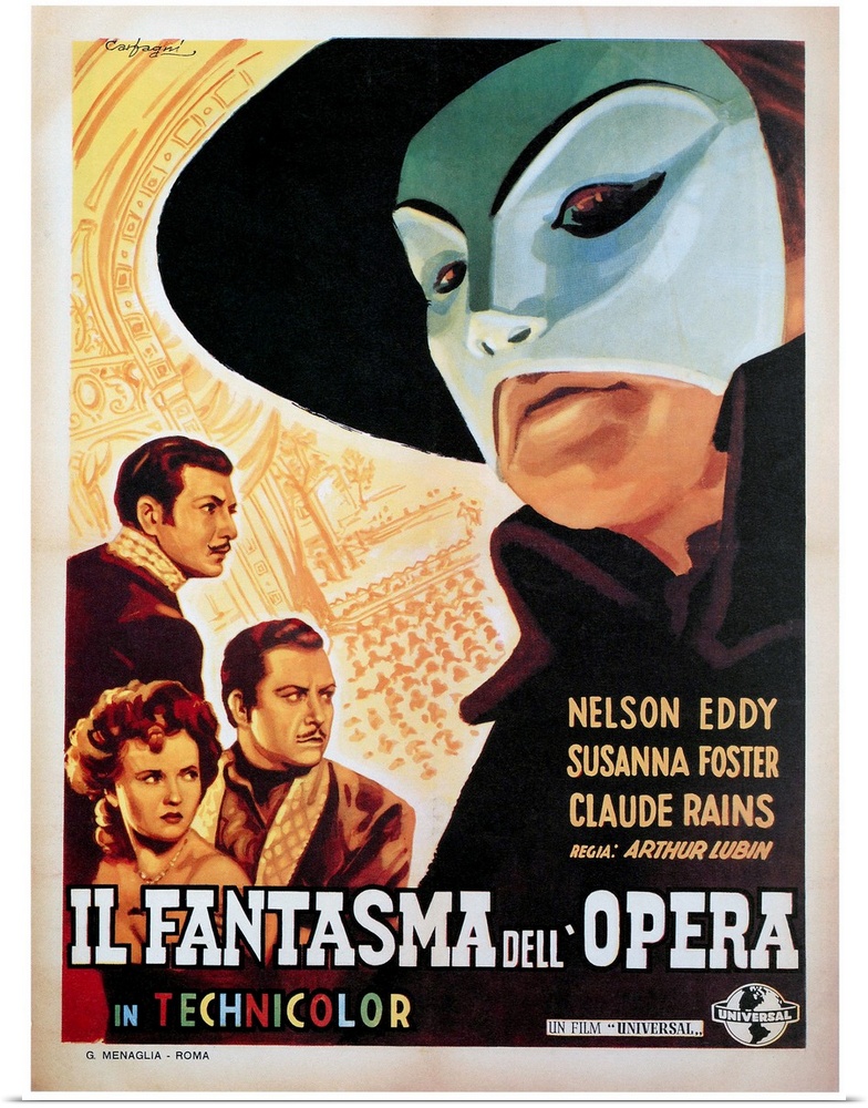 The Phantom Of The Opera, (aka Il Fantasma Dell Opera), Susanna Foster, Nelson Eddy, Claude Rains, 1943.