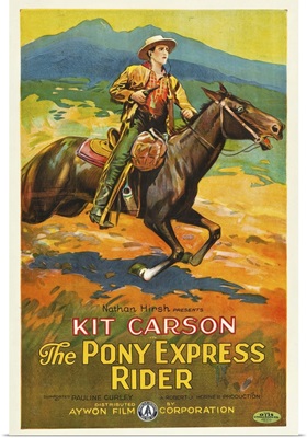 The Pony Express Rider - Vintage Movie Poster