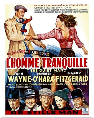 The Quiet Man, French Poster Art, 1952