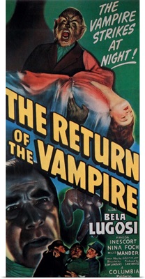 The Return Of The Vampire - Vintage Movie Poster