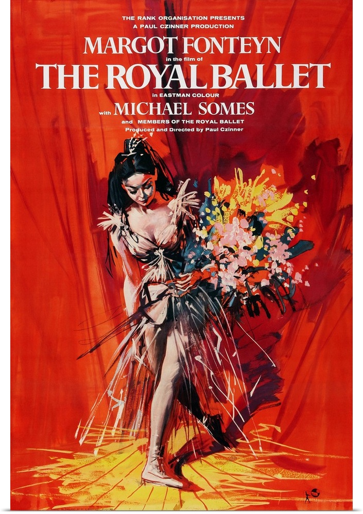 Retro poster artwork for the film The Royal Ballet.
