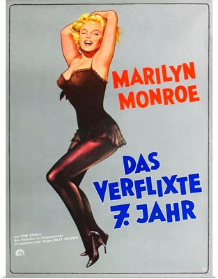 The Seven Year Itch, Marilyn Monroe, German Poster Art, 1955