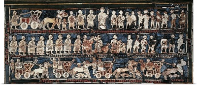 The Standard of Ur, Babylonian mosaic