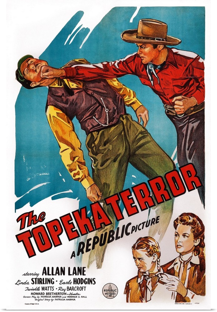 Retro poster artwork for the film The Topeka Terror.