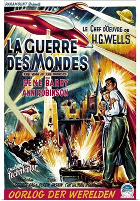 The War Of The Worlds - Vintage Movie Poster (Belgian)