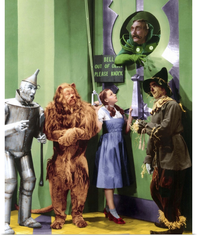 The Wizard Of Oz, Jack Haley, Bert Lahr, Judy Garland, Frank Morgan, Ray Bolger, 1939.