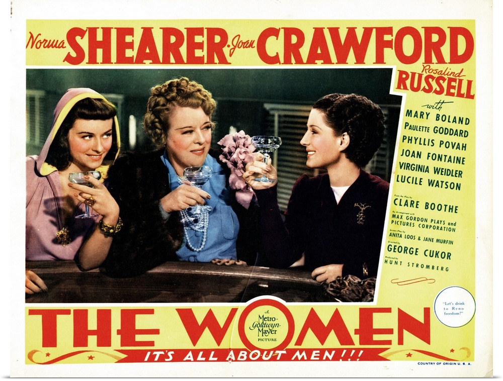 The Women, From Left, Paulette Goddard, Mary Boland, Norma Shearer, 1939.