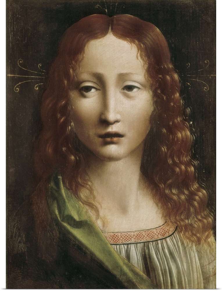 The Young Saviour. 15th c. - 16th c. Painting attributed to Giovanni Antonio Boltraffio, belonging to Leonardo da Vinci's ...