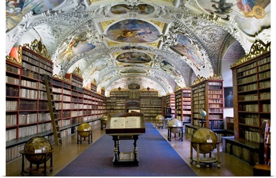 Theological Hall of the Library (1723-27). Strahov Monastery. Prague, Czech Republic
