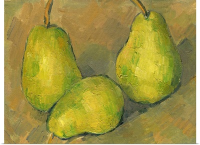 Three Pears, by Paul Cezanne, 1878-79