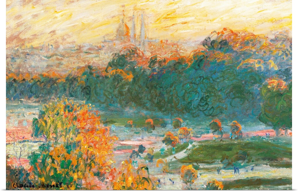 The Tuileries, by Claude Monet, 1875, 19th Century, oil on canvas, cm 50 x 75 - France, Ile de France, Paris, Muse dOrsay,...
