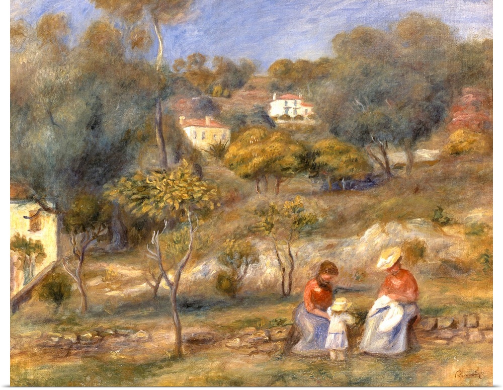 Two Women and a Child, by Pierre-Auguste Renoir, 1902, 20th Century.