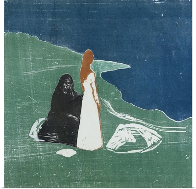 Two Women at the Seashore, by Edvard Munch, 1898
