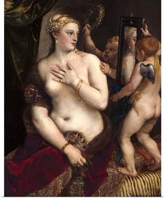Venus with a Mirror, by Titian, c. 1555