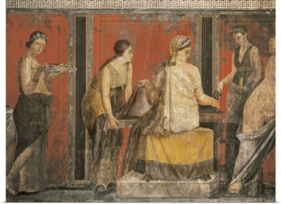 Villa of Mysteries. Beginning to the Dionysion cult. 1st c. BC. Pompeii, Italy