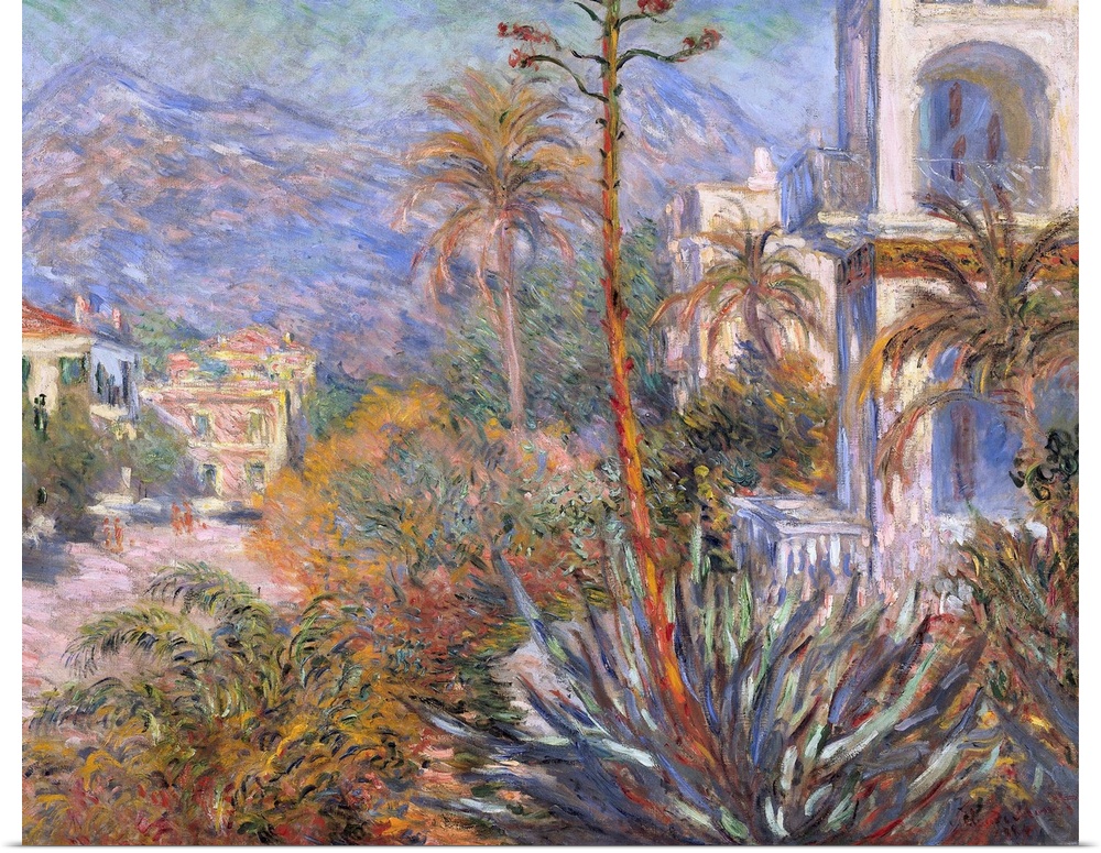 MONET, Claude (1840-1926). Villas at Bordighera. 1884. Impressionism. Oil on canvas. FRANCE. Paris. Musee d'Orsay (Orsay M...