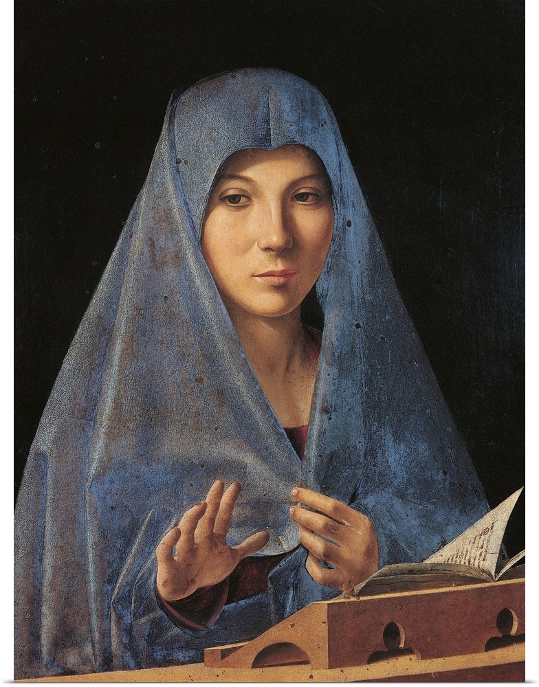 The Virgin Annunciate, by Antonello di Antonio known as Antonello da Messina, 15th Century, 1476 -1477 about, panel, cm 45...