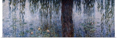 Waterlilies, Morning with Weeping Willows, Left section of the triptych