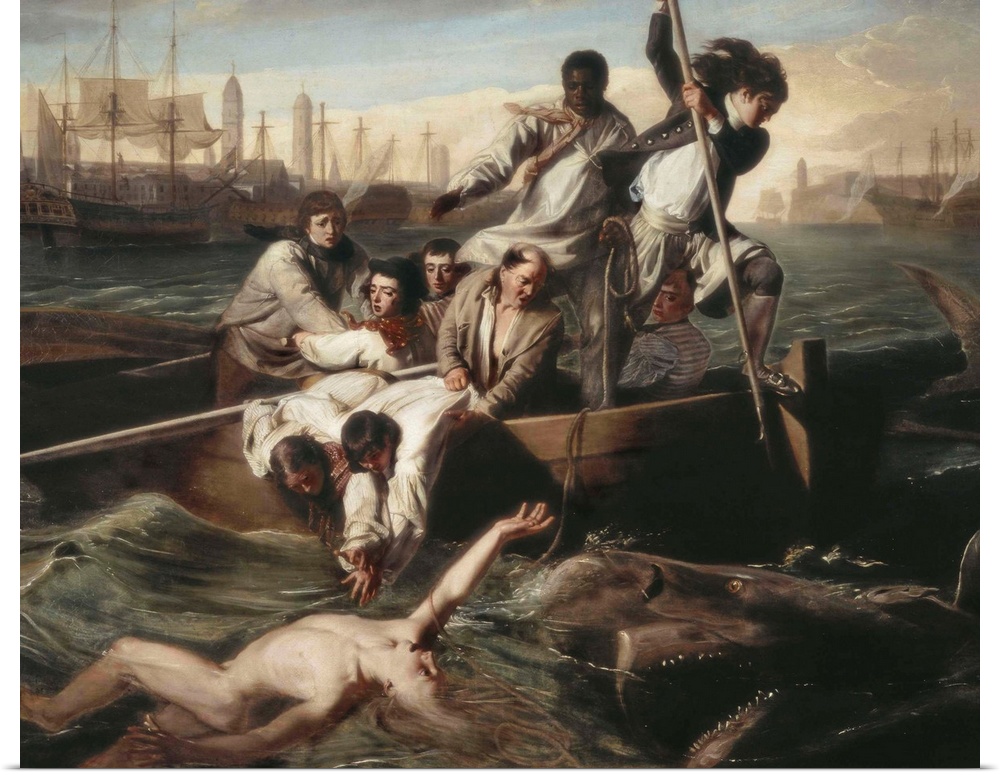 COPLEY, John Singleton (1738-1815). Watson and the Shark. 1778. Oil on canvas. UNITED STATES OF AMERICA. Washington. Natio...
