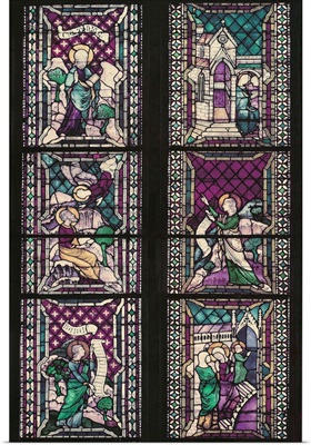 Windows. Life of the Virgin and of the Prophets, by Lorenzo Maitani, 1300-1325. Orvieto