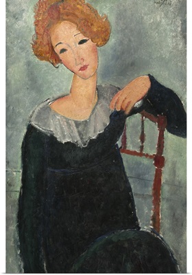 Woman with Red Hair, by Amedeo Modigliani, 1917, Italian painting