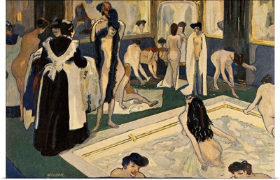 Womens Bath in Paris, By German Artist Albert Weisgerber, c. 1905