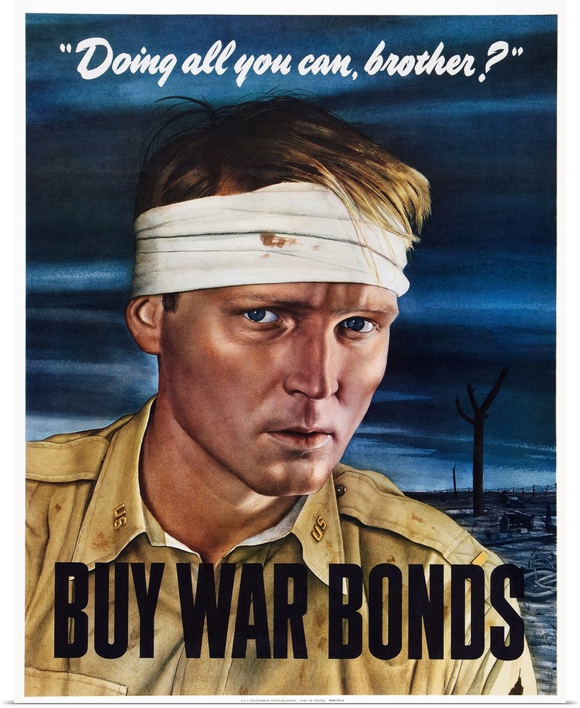 World War II War Bonds poster art, 1943
