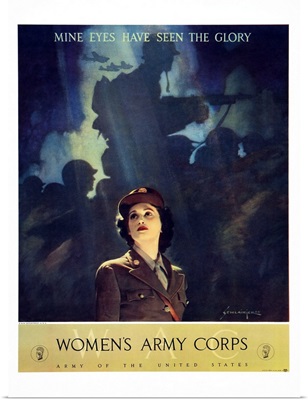 World War II Women's Army Corps (WACS) recruitment poster art, 1943