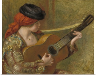 Young Spanish Woman with a Guitar, by Auguste Renoir, 1898