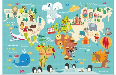 Children's World Map