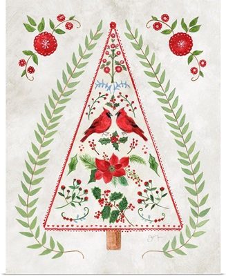 Christmas Folk Tree