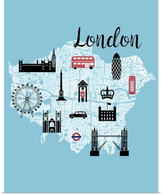 City Graphic Map - London
