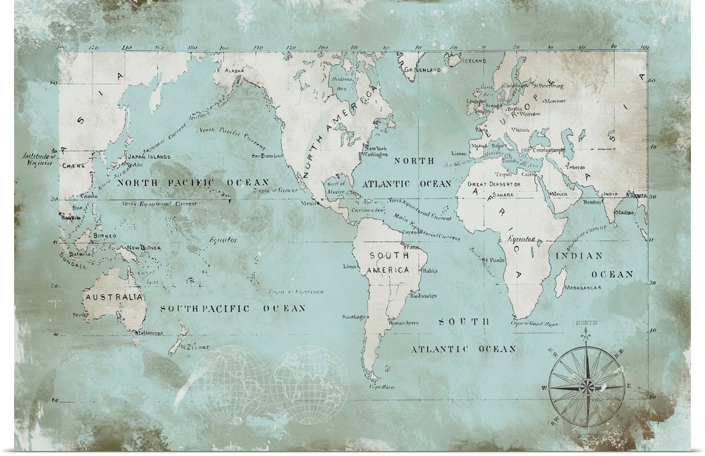 Antique map of the World.