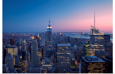 Twilight View Over Manhattan