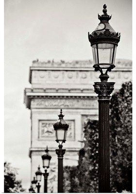 Parisian Lightposts BW I