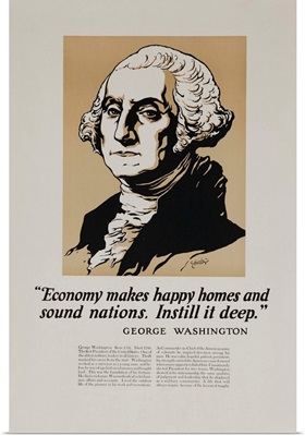 1920's American Banking Poster, George Washington