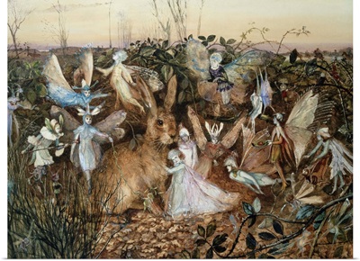 A Rabbit Among The Fairies By John Anster Fitzgerald