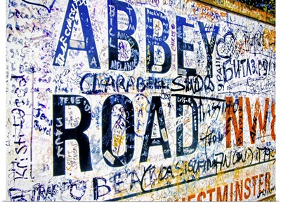 Abbey Road road sign, London