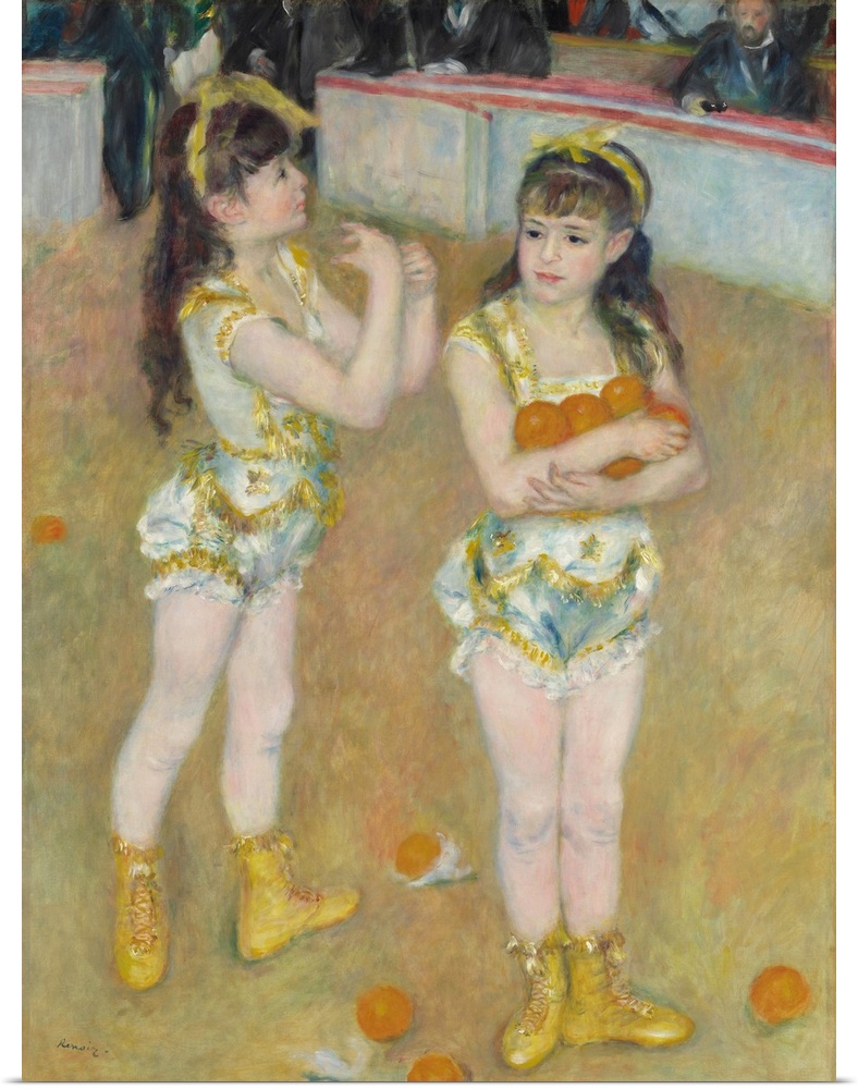 Pierre-Auguste Renoir (French, 1841-1919), Acrobats at the Cirque Fernando (Francisca and Angelina Wartenberg), 1879, orig...