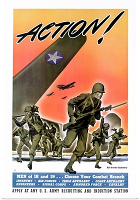 Action, Army Recruitment Poster