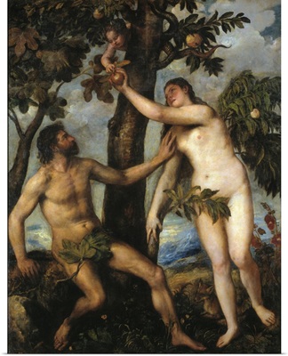Adam And Eve By Titian