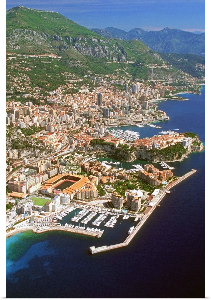 Aerial view of a city, Monte Carlo, Monaco, France
