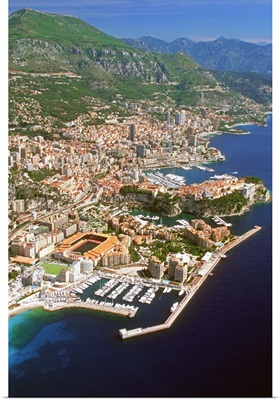 Aerial view of a city, Monte Carlo, Monaco, France