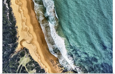 Aerial View Of Beach And Ocean, Victoria, Australia
