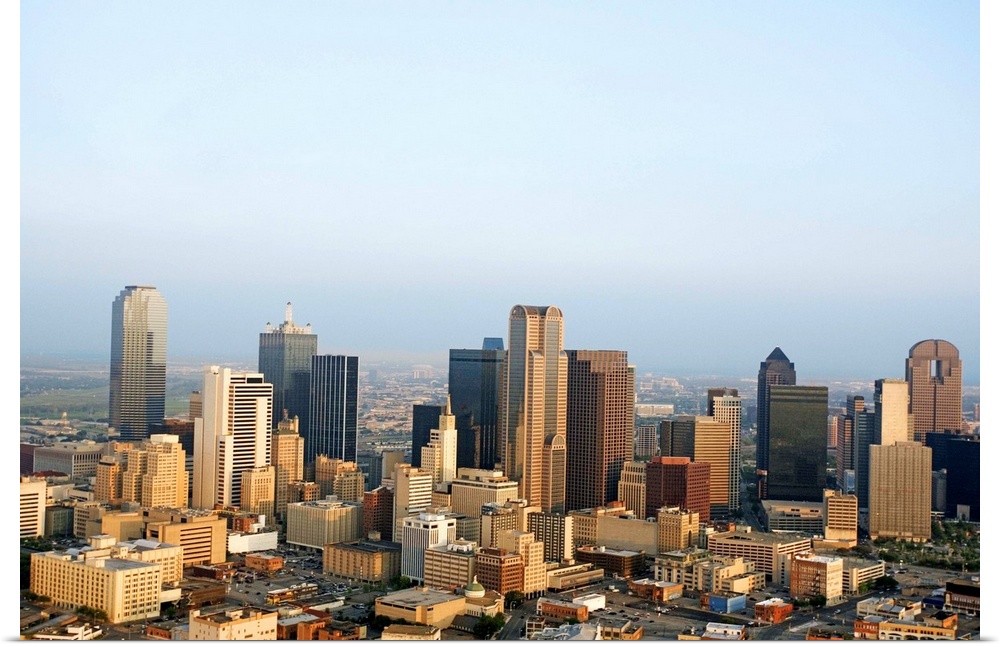 Aerial view of downtown Dallas, Texas