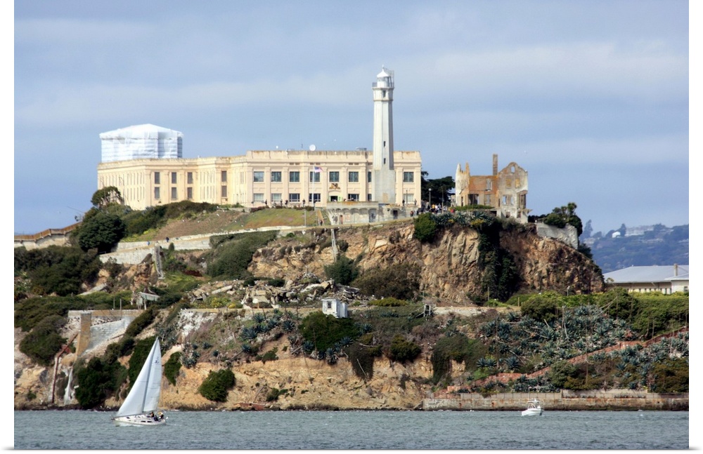 Alcatraz Island in San Francisco Bay, California.