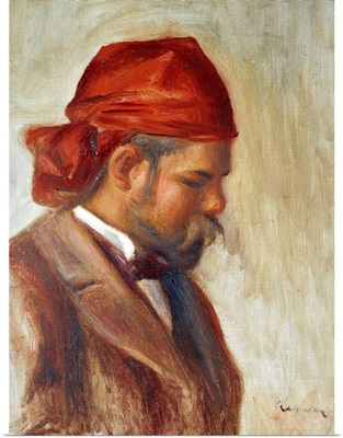 Ambroise Vollard in a Red Scarf by Pierre-Auguste Renoir