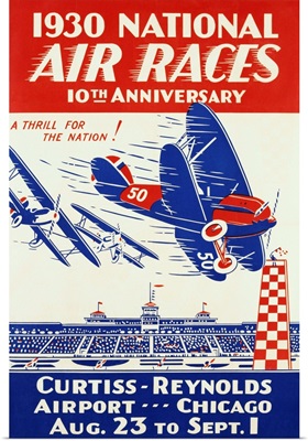American Poster For 1930 National Air Races