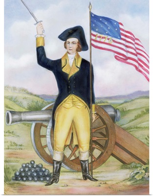 American Revolutionary Patriot At Post